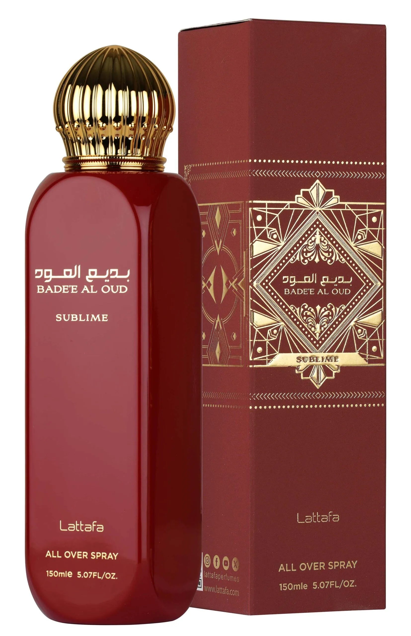 Lattafa Badee Al oud Sublime All Over Spray  150Ml