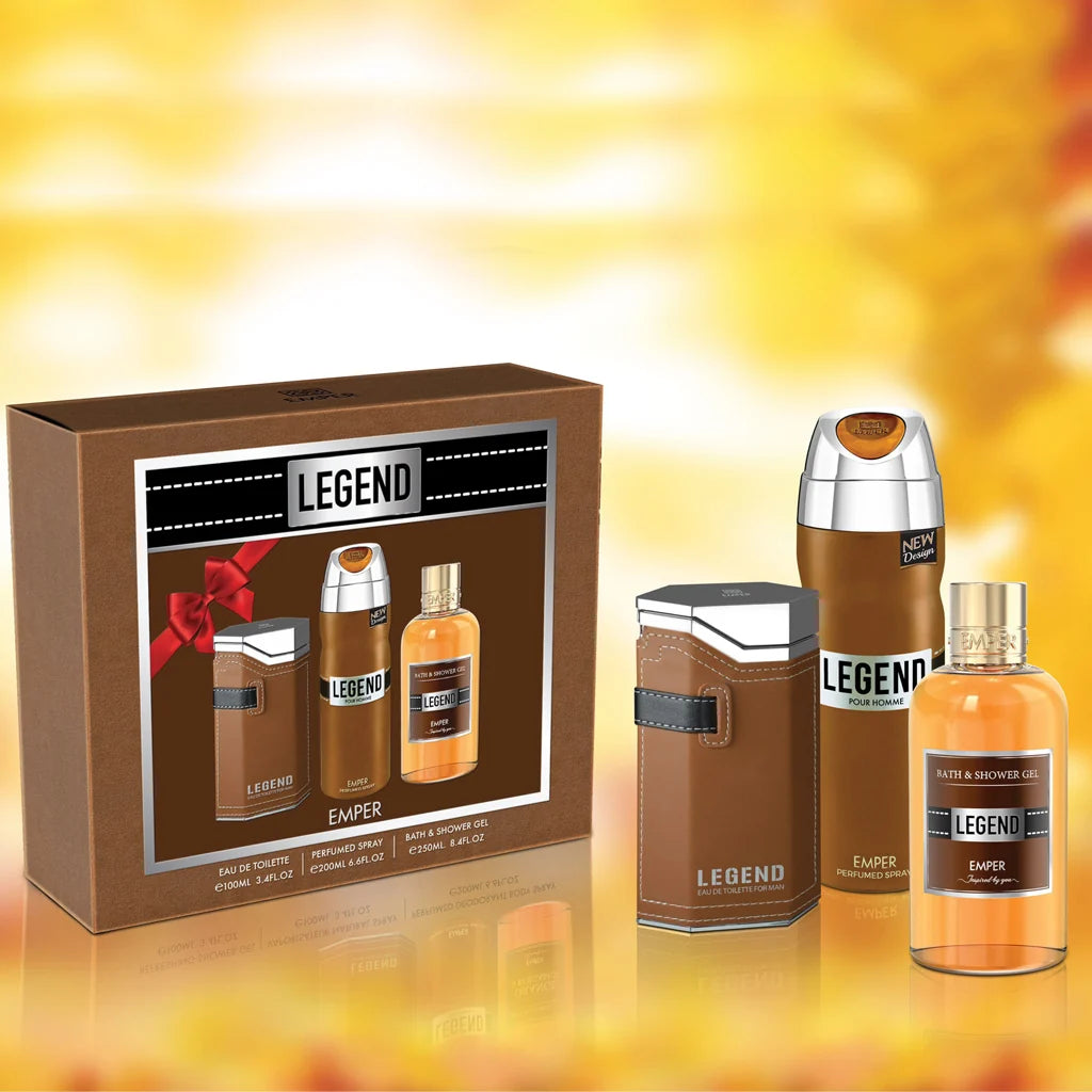 Emper  Legend Brown 3 In 1 Gift Set