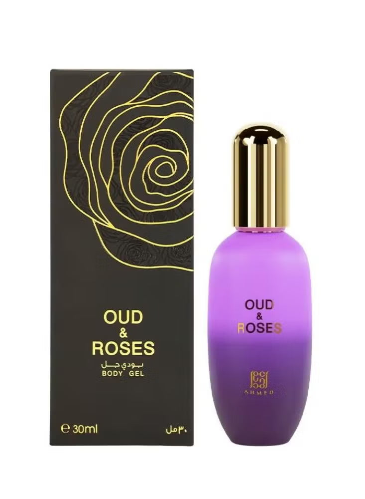 Ahmed Al Maghribi Oud & Roses Gel (New) 30Ml