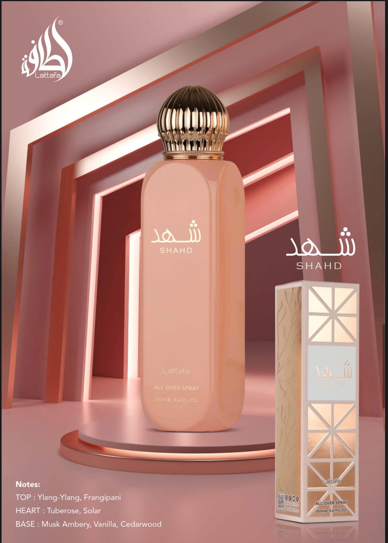 Lattafa Shahd All Over Spray  150Ml